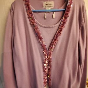 2 piece cardigan sweater set